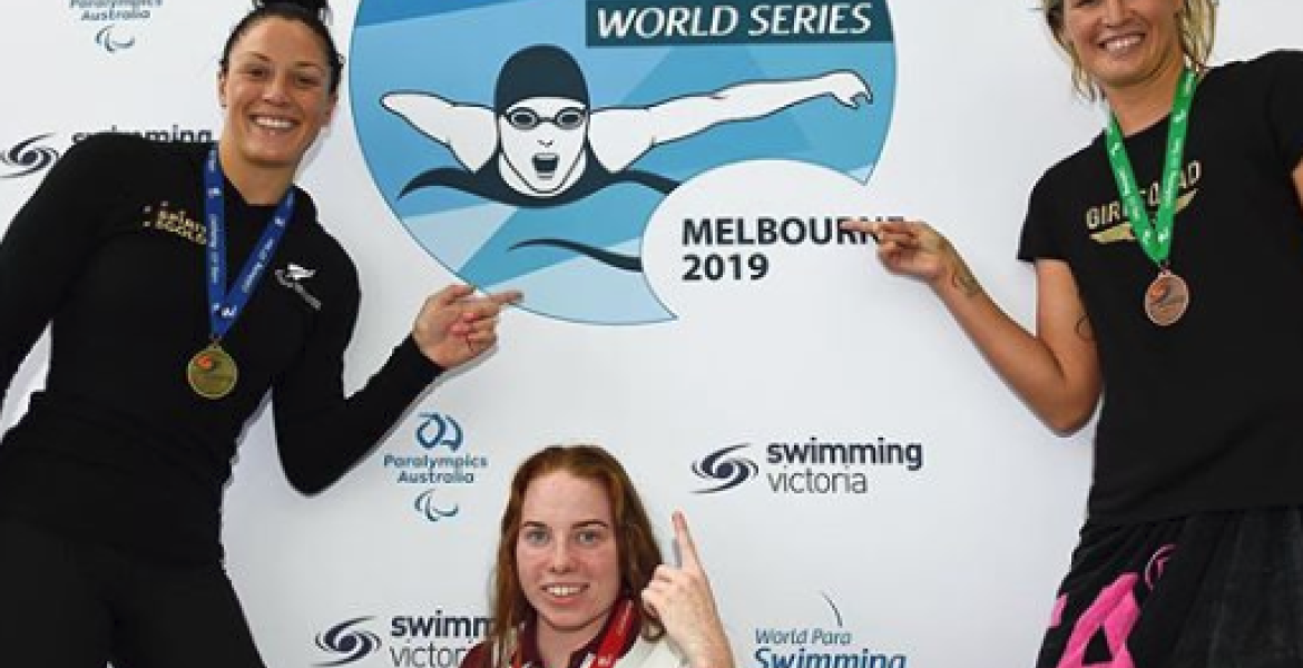 Three multiple VIS medallists at Para Swimming Series hero image