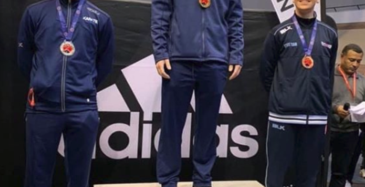 Max Noble wins three gold medals hero image