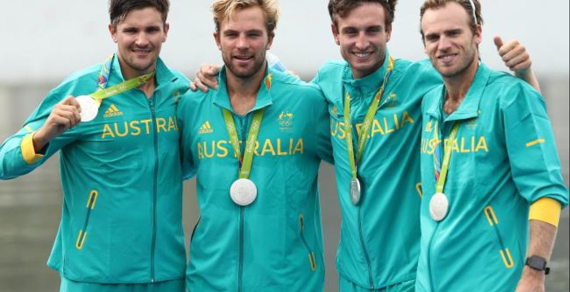 Men's four take silver hero image