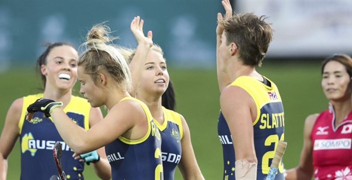Hockeyroos defeat Japan in clean sweep hero image