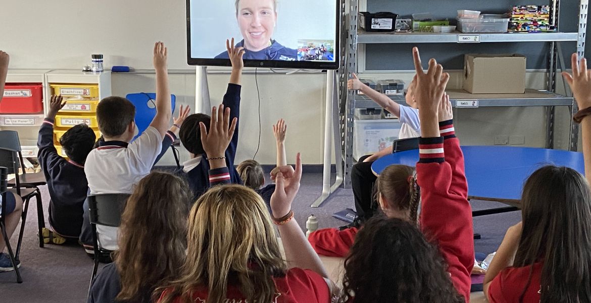 Students inspired by VIS virtual school speaker program hero image
