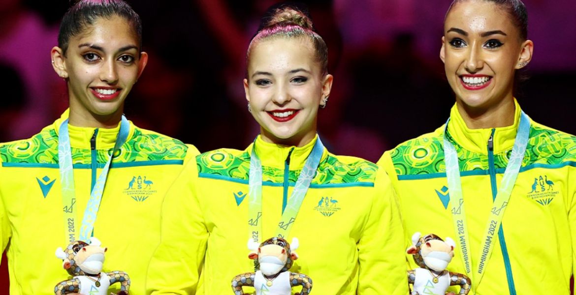 Aussie rhythmic gymnasts land team silver hero image